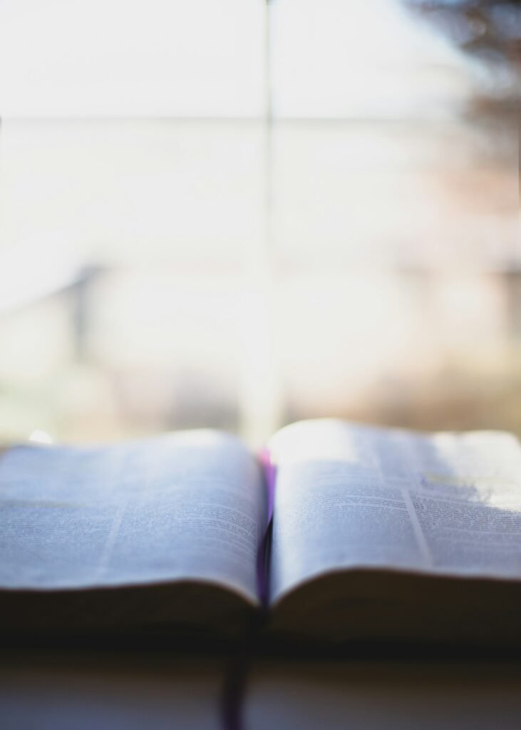 opening of Bible scripture